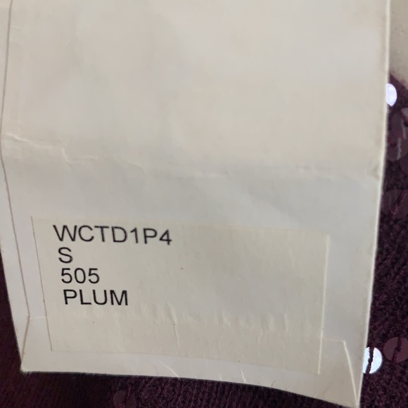 TSE Plum Sequined Sweater - Picture 5 of 6